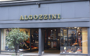 negozio algozzini a torino in via nizza, ingresso